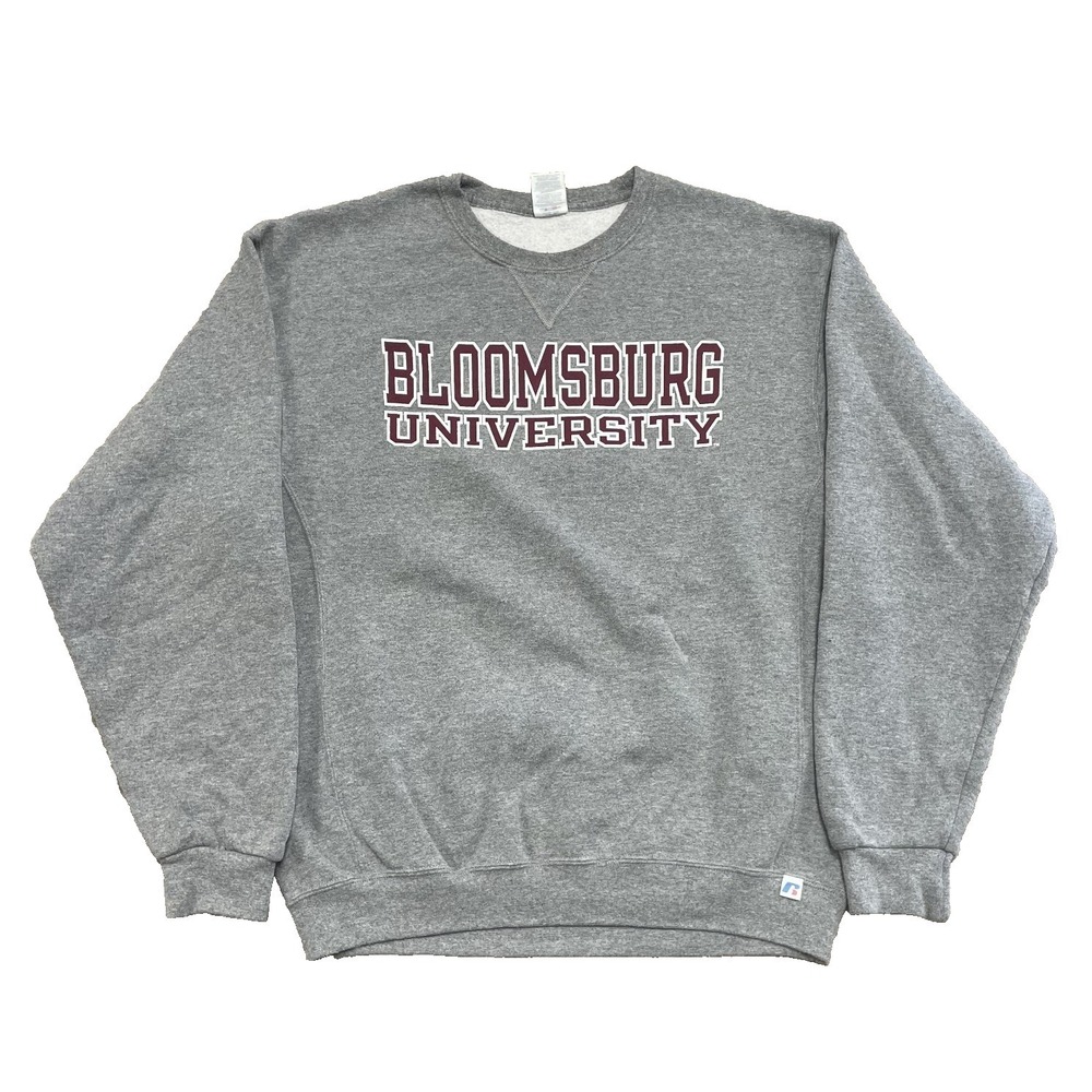 vintage Bloomsburg University Huskies sweatshirt mens large Gray 1990s NCAA